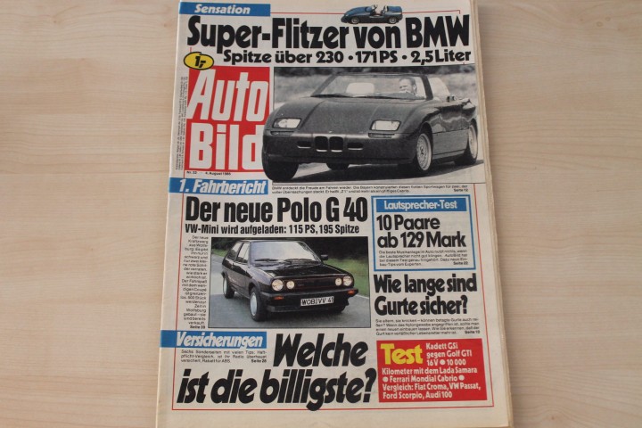 Deckblatt Auto Bild (32/1986)